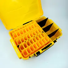 大容量二重構造の海釣り用ツールボックス【フィッシング用・持ち運び便利・仕切り収納】