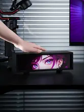 瞳型 LEDライト アニメ風 瑠璃色 ゲーミングルーム インテリア 置物 雰囲気照明 プレゼント