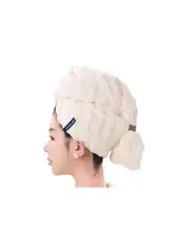極上の柔らかさの吸水速乾ヘアドライキャップ【厚手・家庭用・バスタイム用】