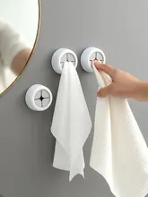 穴あけ不要なキッチン用タオルラック【収納フック・調理用タオル・ハンガータイプ】