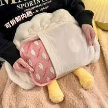 充電式お腹を温める防爆ホットウォーターボトル【女性用・極上の柔らかさ】