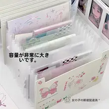 A6風のオーガナイザー 多層透明ファイルケース【大容量・DIY収納】