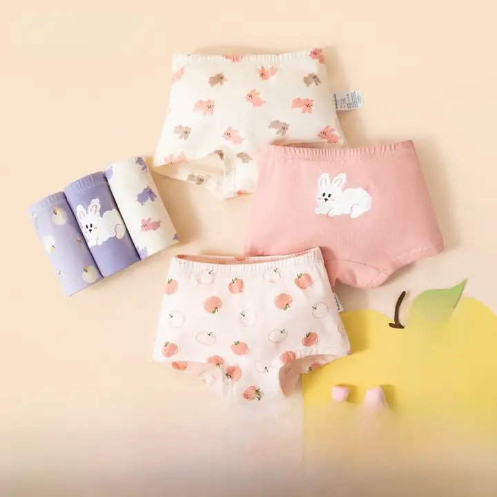 女児用平角パンツ【通気性・抗菌・極上の柔らかさ】（セットアップ対応）