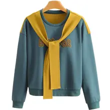 おしゃれで快適！ビッグレターデザインのバイカラーシャツ【秋用・スリーブ付き・カジュアル】