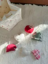手作り布製クリスマスオーナメント6点セット【デコレーション・可愛いデザイン】
