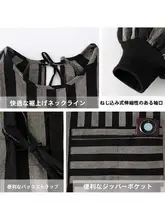 長袖エプロン【男性用・防汚・コットンリネン製・キッチン用】