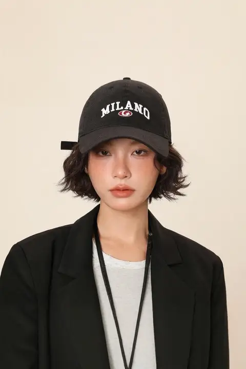 女性用ソフトトップベースボールキャップ【夏用・日焼け対策・小さめつば】