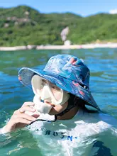大きなつばのサーフハット【夏用・防風・UVカット・アウトドア・フィッシング対応】