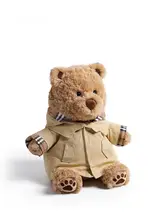 イギリス風トレンチコートのライオンベアぬいぐるみ【安らぎの抱き枕・誕生日ギフト】