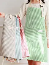 女性用 コットンリネンエプロン【防汚・キッチン作業用・日本風デザイン】