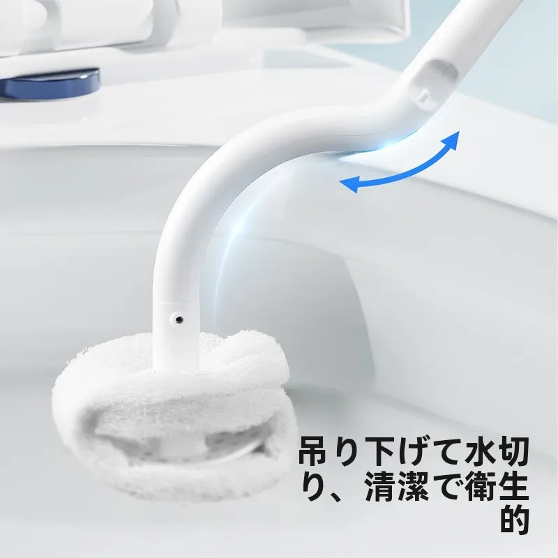 壁掛けトイレブラシ：隅々までお掃除可能で免打孔設計の家庭用トイレ用ブラシ