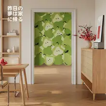 インテリアに最適！赤いドアカーテン【穴あけ不要・防油煙・キッチン用】