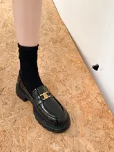 春用 レディース ローファー【ソフトレザー・厚底・クラシックデザイン・イギリス風】