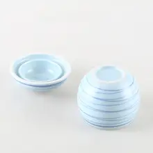 KULE HOME 陶器製茶葉缶【小型・防湿収納ボックス・浴室用・コットン・ピック収納】