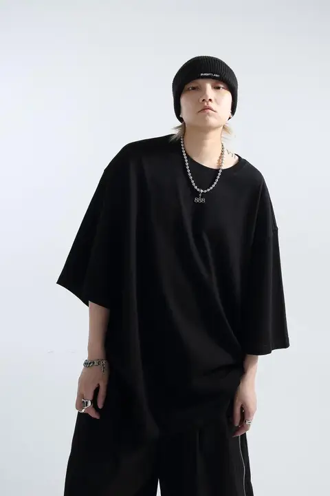 男女兼用 ゆったりしたシルエットの七分袖Tシャツ【夏向け・快適デザイン】