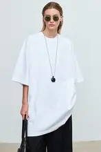 UNICA オーバーサイズTシャツ【落ち感のあるシルク光沢コットン・女性用】