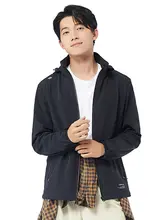 悍途 メンズ秋冬用防風撥水ソフトシェルジャケット【厚手・フード付き・アウトドア用】