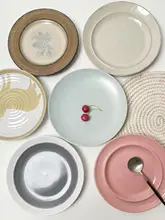 シンプルでおしゃれな陶器の朝食用プレート【フルーツやステーキに最適】