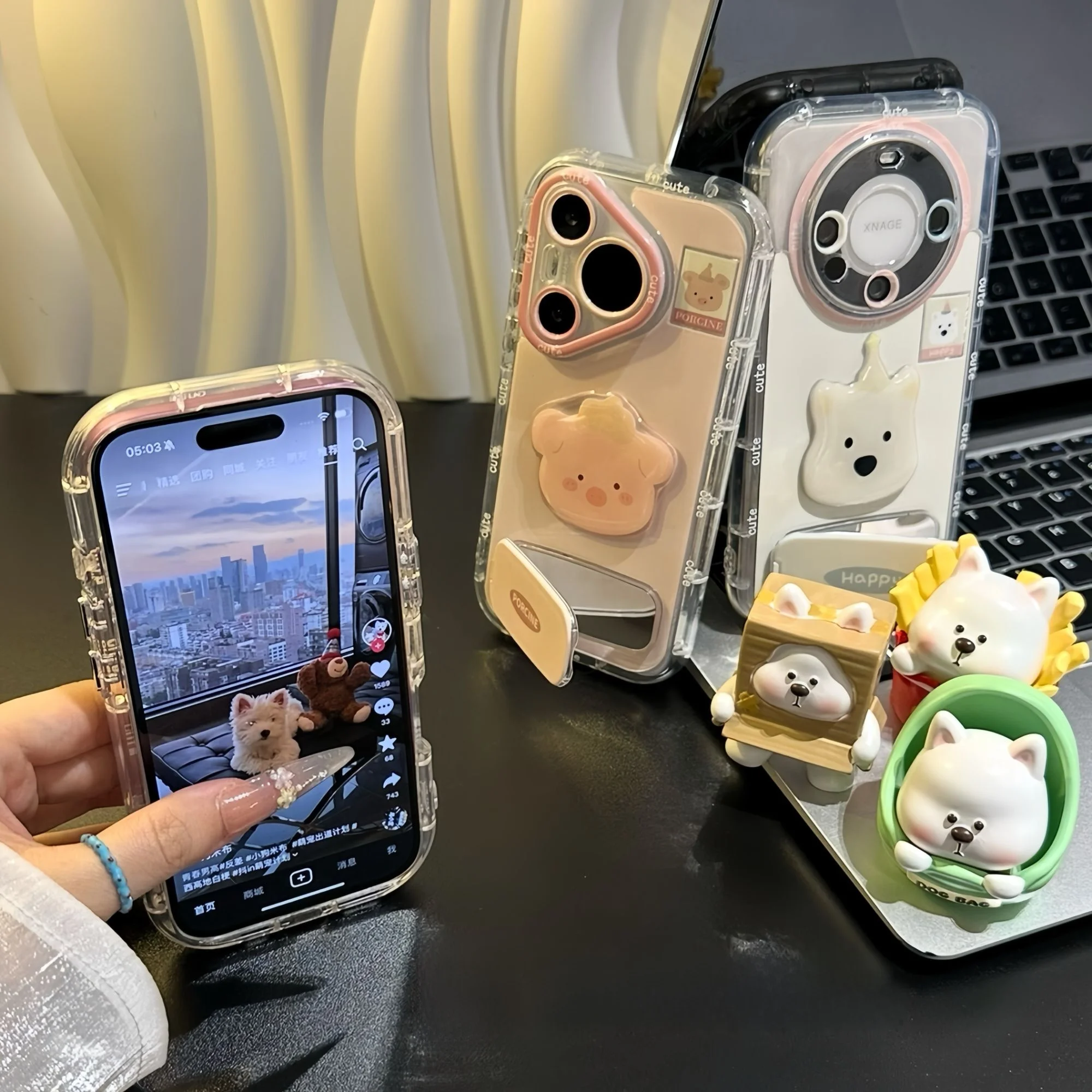 かわいい豚キャラクターのスマホケース：iPhone対応の保護カバーが選ばれる理由