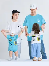 親子リンクコーデ Tシャツ ロンパース 3点セット ファミリー レディース メンズ キッズ ボーイズ ガールズ 半袖 おしゃれ 着回し 夏物