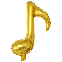 音符デザインのアルミ製バルーン【子供誕生日パーティー用・パーティーデコレーション】