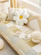 純綿製ソファクッション【花柄・防滑・カバー付き】（セットアップ対応）