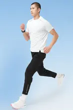 夏用 スポーツウェア メンズ アイスシルク 半袖 トレーニングTシャツ【ゆったり ショートスリーブ・速乾・ランニング・カジュアル】（セットアップ対応）