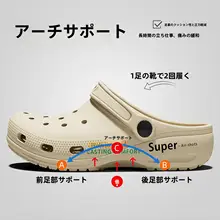 夏用 男性用通気性サンダル【EVA素材・防臭・防滑・アウトドア・ビーチ用】