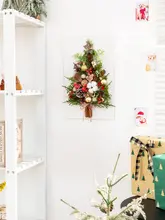 ハーフツリー 壁掛け オーナメント グリーン おしゃれ クリスマス インテリア