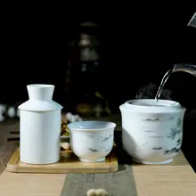 陶製 温酒器セット【黄酒用・家庭用・古風デザイン】