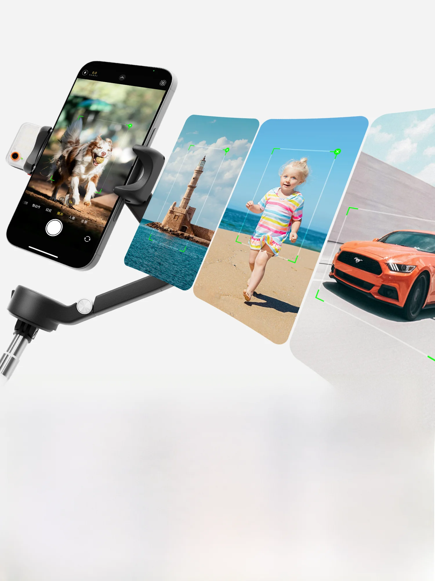 スマホで動画を作るには、3軸防振スタビライザーが不可欠