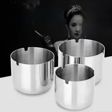 頑丈なステンレス製灰皿【風防設計・大容量・飲食店向け】
