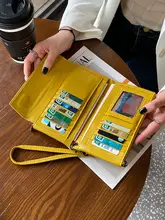 ファッション シンプル レディース ロング 本革 財布