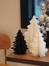 折り紙クリスマスツリー【おしゃれなデスクトップ装飾・小型・家庭用・ホテル用】