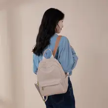 軽量防水バックパック【レディース・オックスフォード布・通勤用・トレンドデザイン】