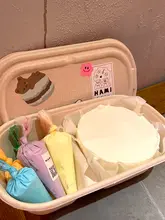 エコフレンドリーな手作りケーキボックス【2段・紙パルプ製・スイーツ用・弁当箱】