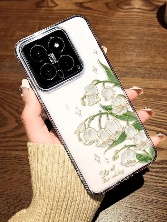透明なスマートフォンケース【フラワーデザイン・柔軟・防衝撃対応】
