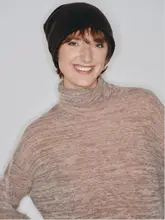 極細珠片使用の花柄ニットセーター【アルパカウール・軽量・千層デザイン】