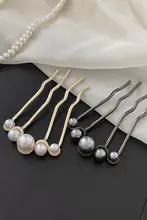 イミテーションパールU字型ヘアピン、高級ヘアピン