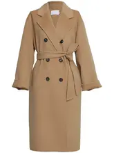 OBEG 羊毛ダブルフェイスコート【スーツスタイル・ウエストシェイプ・中長丈・冬用】