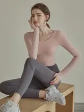 レディース ヨガシャツ【春夏用・長袖・速乾・フィットネス】