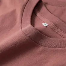 長袖Tシャツ レディース コットン100% 無地 モランディカラー レンガ色 ルーズ ヴィンテージ 春
