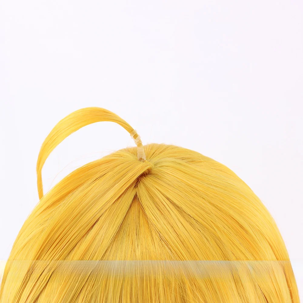 コスプレ用 パンディウィッグ【金色・フリンジ付き】：万圣节に簡単かつリアルな見た目を実現