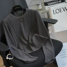 極上の柔らかさ！魚骨デザインの長袖Tシャツ【女性用・フィット感・秋用】