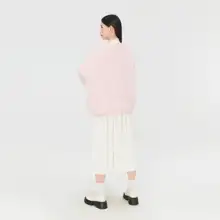 ふんわりカラーのニットトップス【ルーズフィット・冬用・極上の柔らかさ】（セットアップ対応）