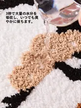 冬用バスルームマット【吸水性・滑り止め・フロッキー】