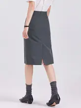 スーツスカート   レディース Aライン グレー きれいめ オフィスカジュアル 面接 夏