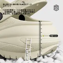 厚底ビーチサンダル【防滑・超軽量・EVA素材】