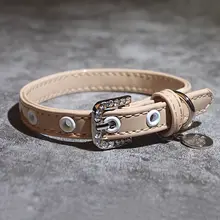 ペット用のバタフライリボン付き首輪とリード【小型犬用・おしゃれなスカーフデザイン】