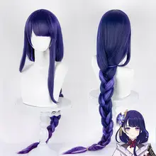 雷電将軍 コスプレウィッグ【リアルスカルプ・ボリューム感のある編み込み】